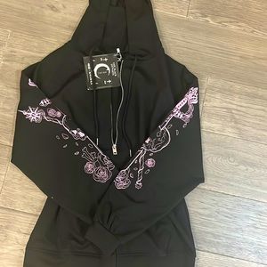 Y2k grunge oversized scull hoodie